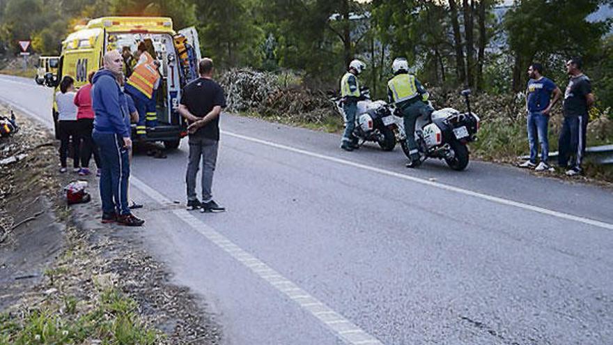 Herido un motorista de Bon