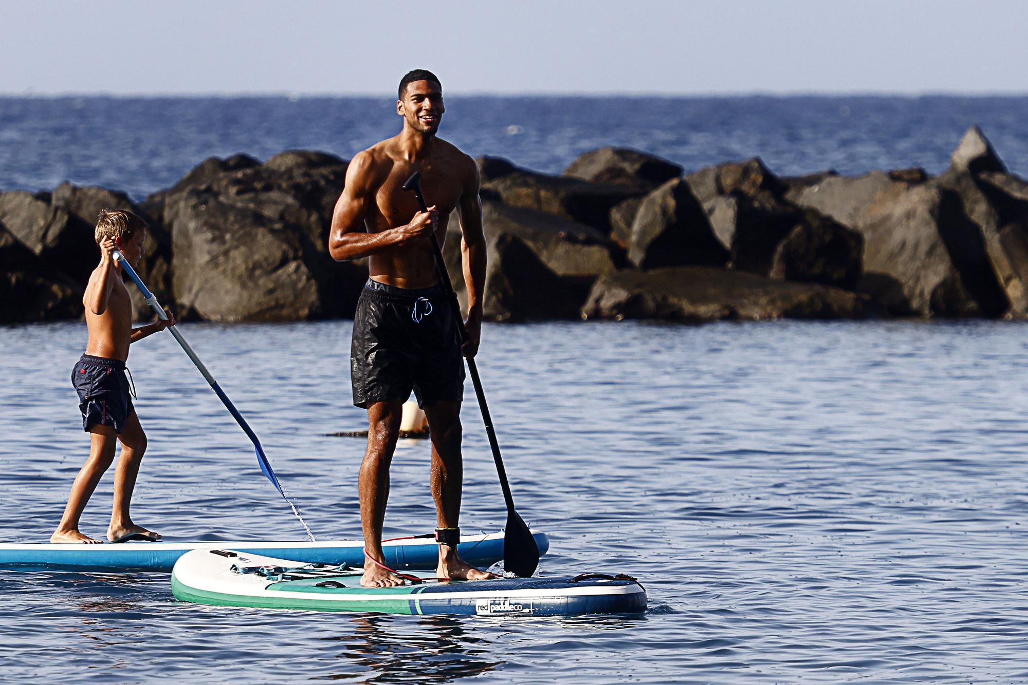 Sesión de paddle surf y kayak del  Lenovo Tenerife