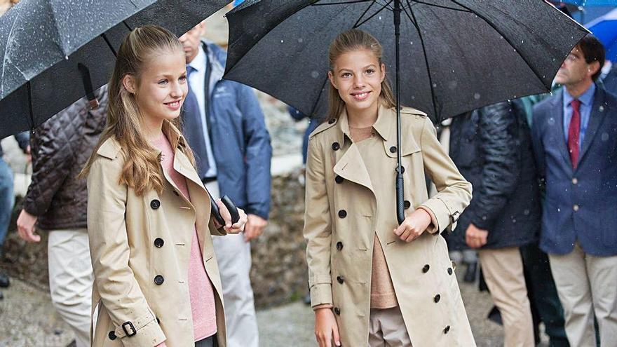 La Princesa Leonor y la Infanta Sofía, en un acto el año pasado.