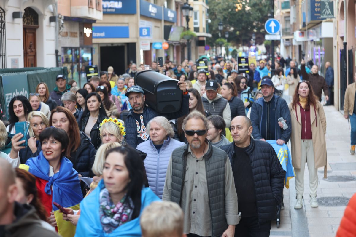Galería: Manifestación de ucranianos en Castellón