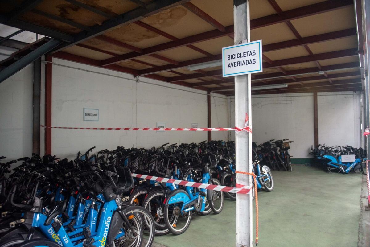 Nueva nave de Emvsa para reparación de bicicletas del servicio BiciCoruña