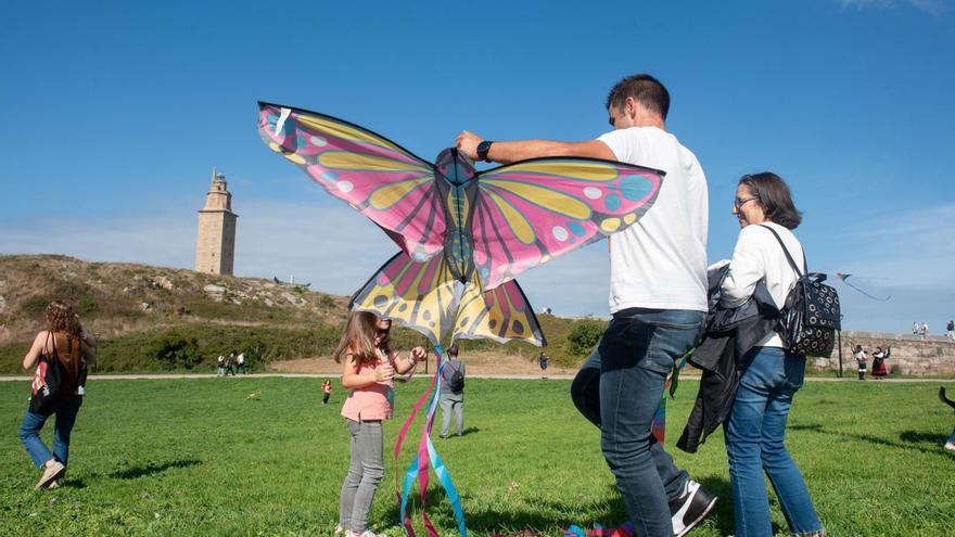 Cometas sobre el cielo de A Coruña para visibilizar la salud mental, la "hermana pobre" del sistema sanitario