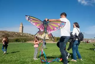 Cometas sobre el cielo de A Coruña para visibilizar la salud mental, la "hermana pobre" del sistema sanitario