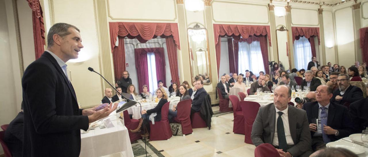 Toni Cantó, en un acto en el Casino Antiguo de Castelló.