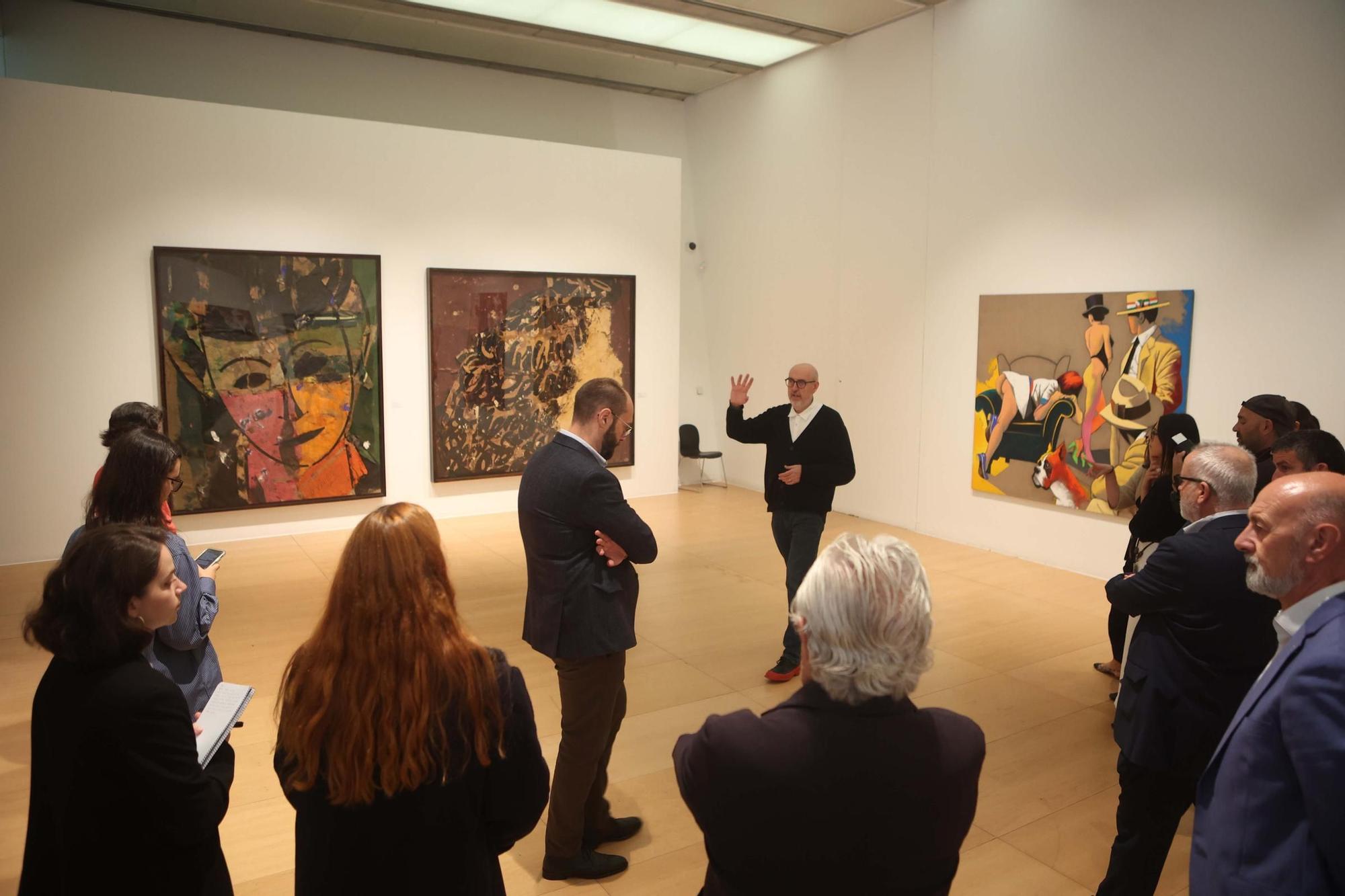 Inauguración de la exposición 'Compromiso con el arte' en A Coruña