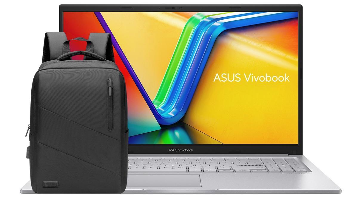 Portátil ASUS F1504ZA-NJ694W y mochila de regalo de Milar.