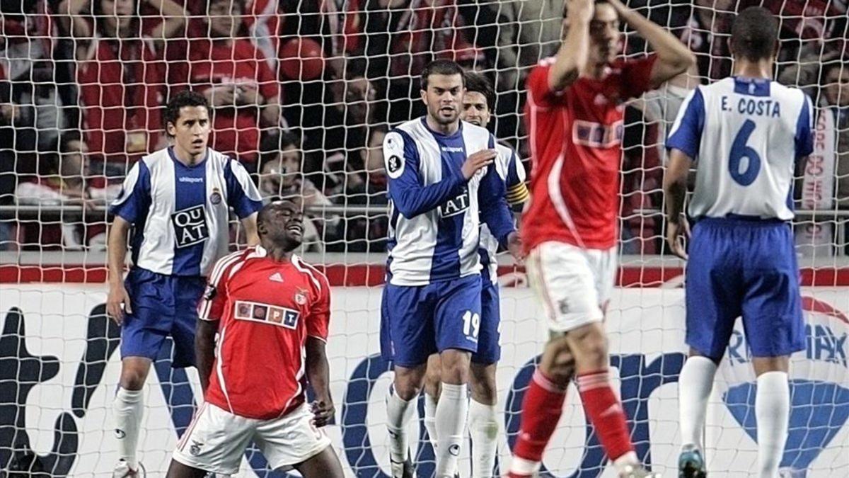 El Espanyol logró un empate a cero en Da Luz ante el Benfica en la Copa de la UEFA 2006/07.