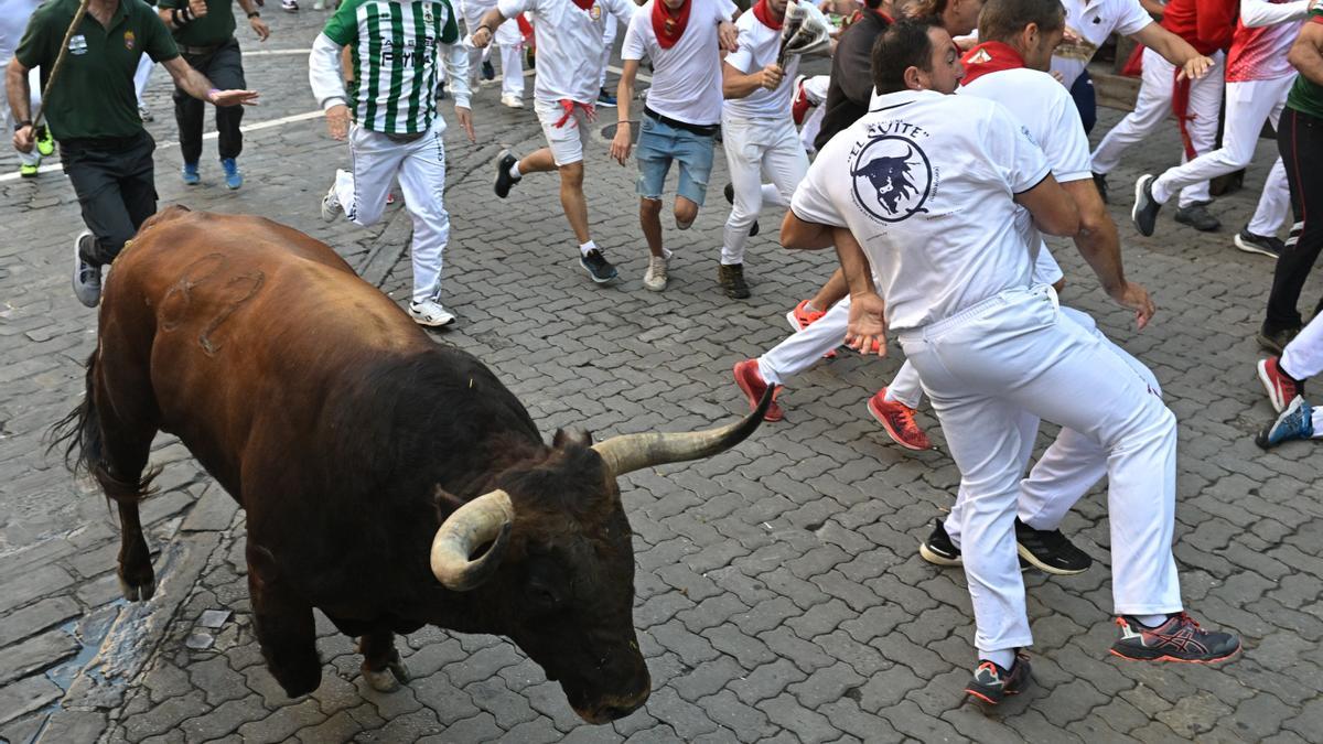 El sexto encierro de Sanfermines 2022, en imágenes..