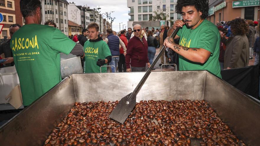 Las castañas, &quot;oro asado&quot; en el amagüestu tradicional de Gascona