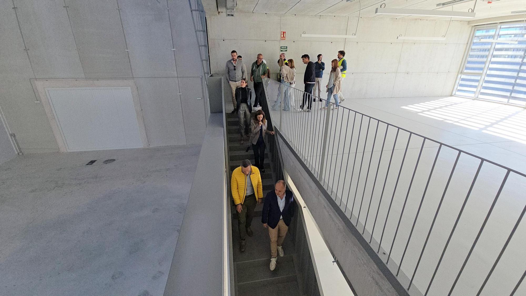 Visita a las nuevas naves de la Zona Franca para empresas tecnológicas en Pordo do Molle