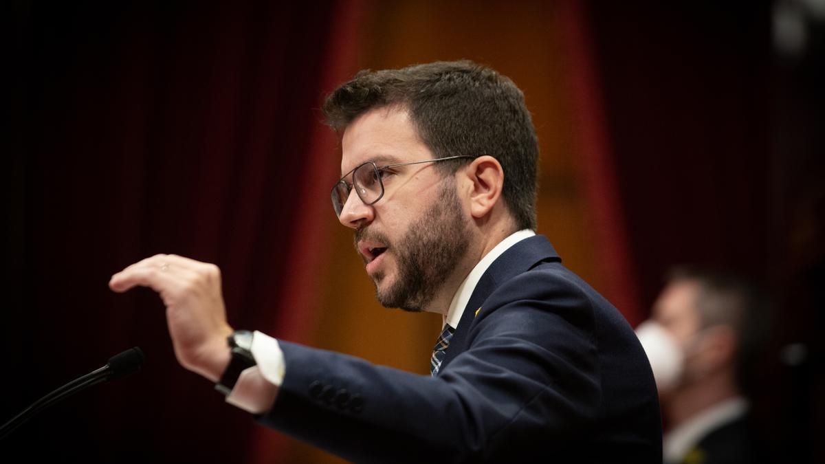 El 'president' de la Generalitat, Pere Aragonès.