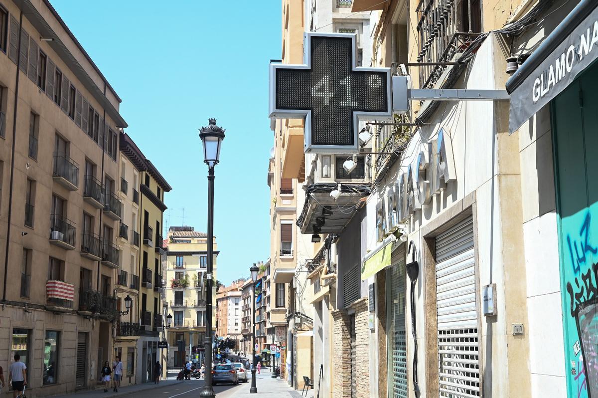 Una de las calles del Casco Histórico de Zaragoza donde se genera el efecto isla de calor.