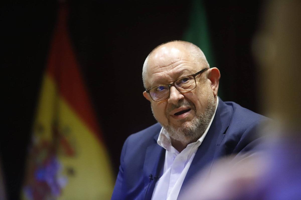 Manolo Torralbo durante el debate de cierre de campaña.