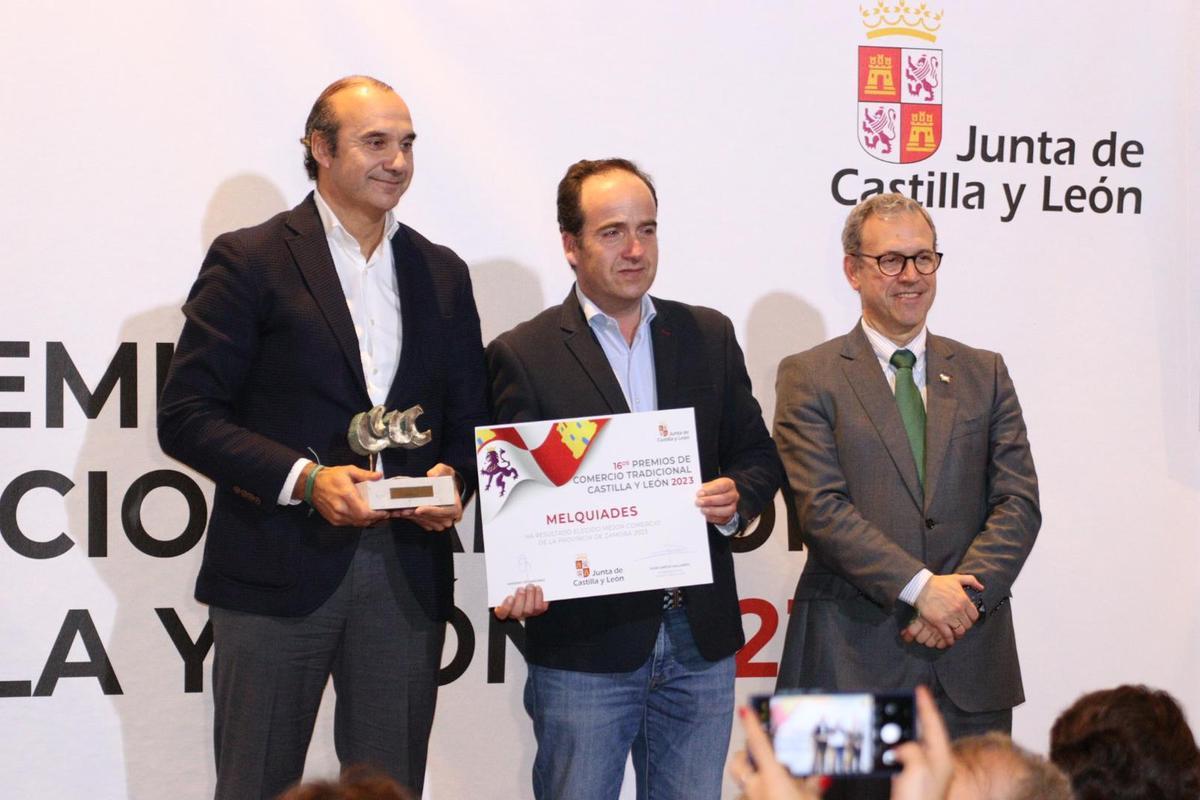 La empresa familiar Melquiades de Zamora ha recibido el galardó al mejor comercio zamorano de 2023.