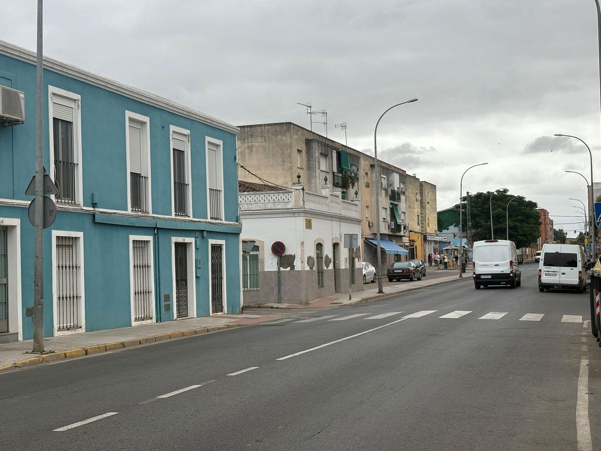 Imagen de la avenida Padre Tacoronte de Badajoz esta mañana.