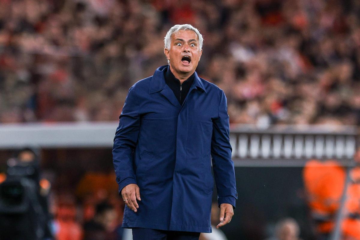 José Mourinho, durante el partido ante el Braga (2-2)