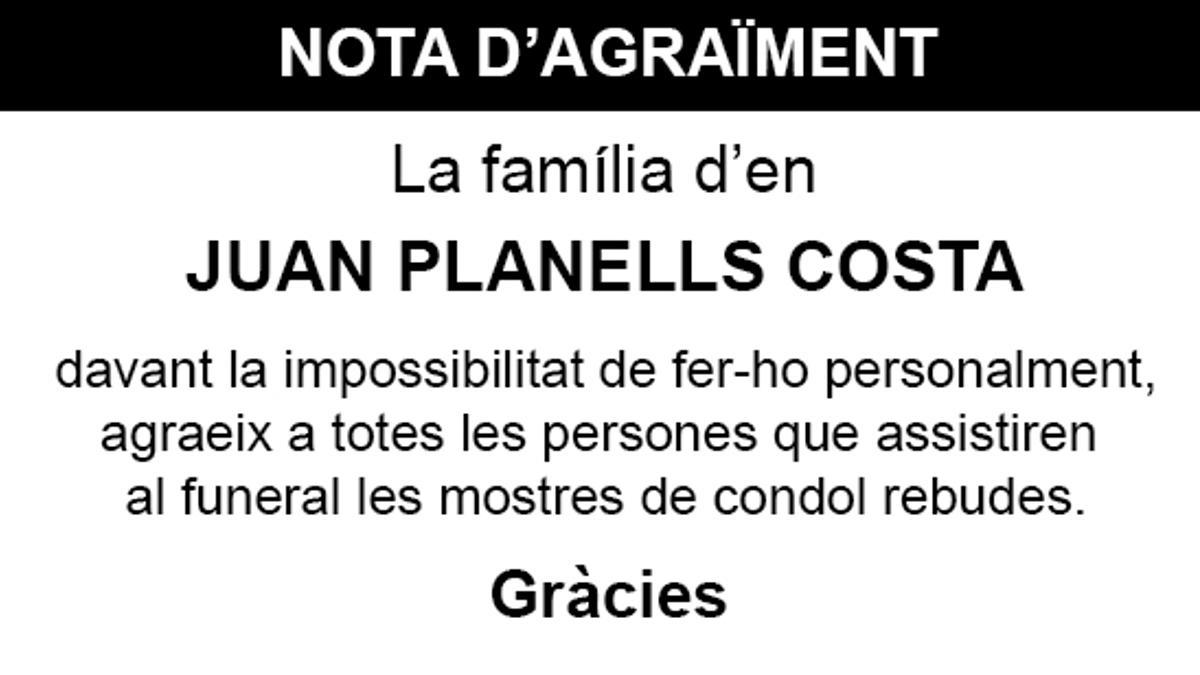 Nota Juan Planells Costa