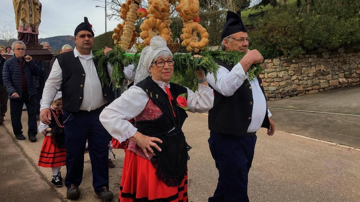 La procesión de San Blas.