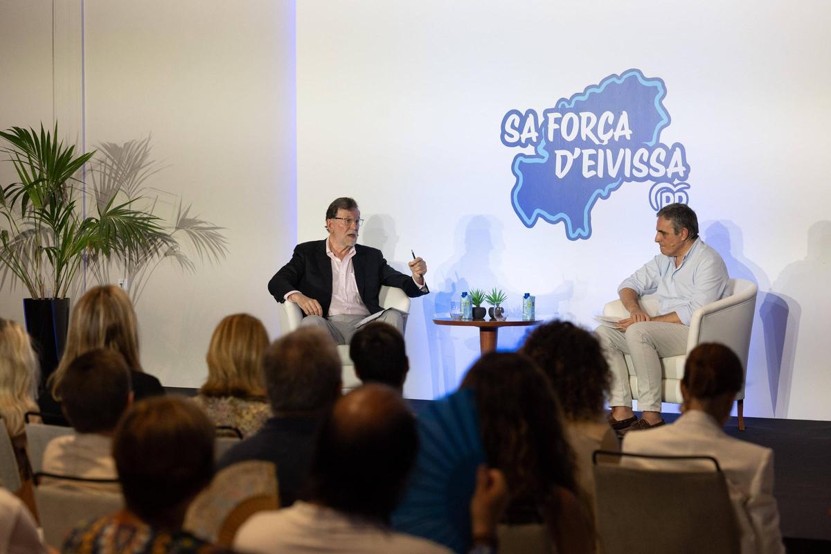 Mira aquí todas las imágenes de la visita del expresidente Mariano Rajoy en Ibiza