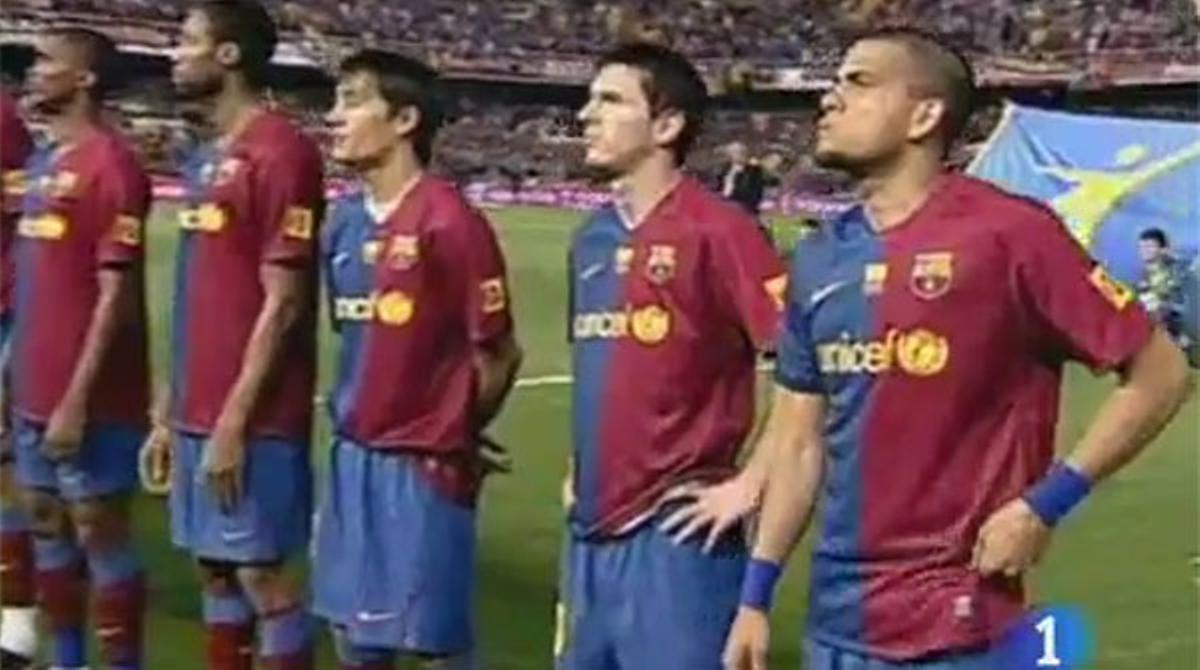 La pitada en Mestalla de la final de Copa del 2009.