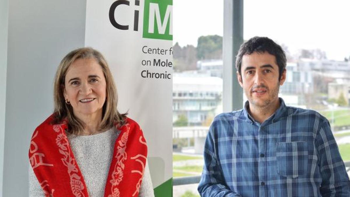 Los investigadores del Cimus María José Alonso y Pablo Aguiar