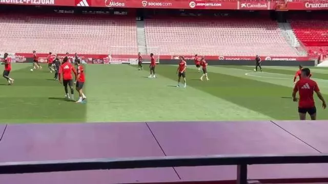 Vídeo | Entrenamiento del Sevilla Fútbol Club este viernes en el Ramón Sánchez-Pizjuán