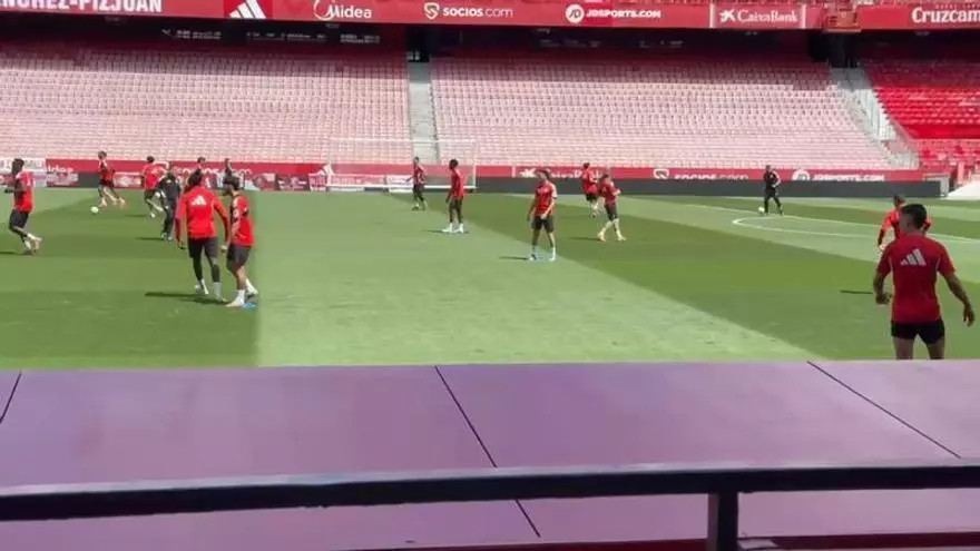 Vídeo | Entrenamiento del Sevilla Fútbol Club este viernes en el Ramón Sánchez-Pizjuán