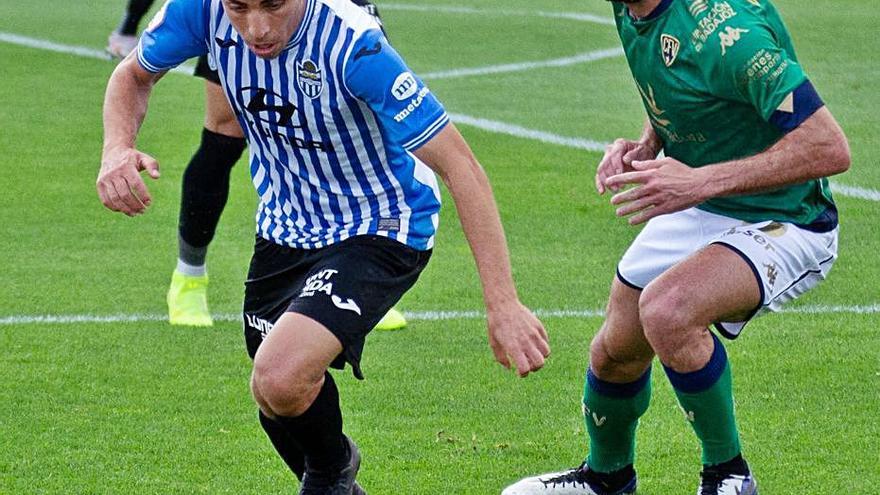 David Haro, en el partido ante el Villanovense. | CD ATB