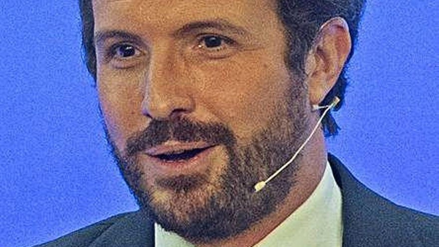 El presidente del PP, Pablo Casado.