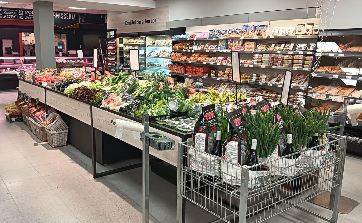 Interior d'un dels nous supermercats de Transgourmet.