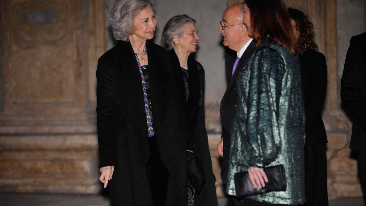 Doña Sofía y su hermana Irene de Grecia, en uno de los conciertos de Projecte Home en la Catedral.