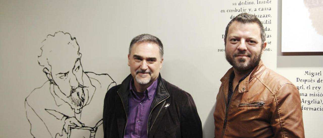 Prado (iz.) y Rubín, en la exposición. // FdV