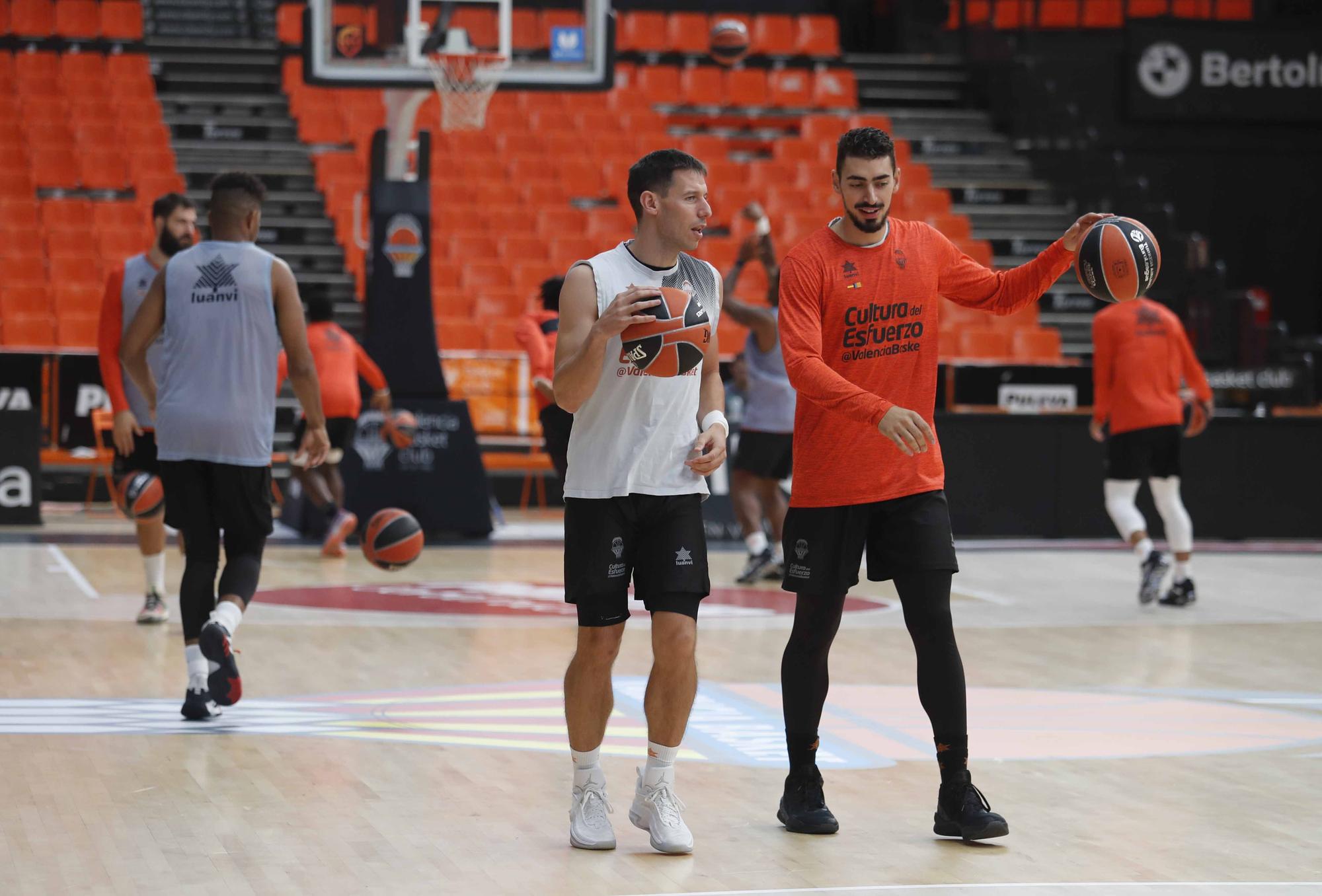 Así fue la sesión de entrenamiento para Valencia Basket