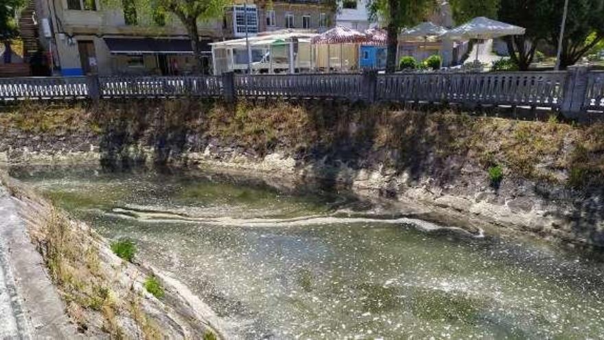 Imagen que presentaba ayer la desembocadura del río Orxas. // FdV