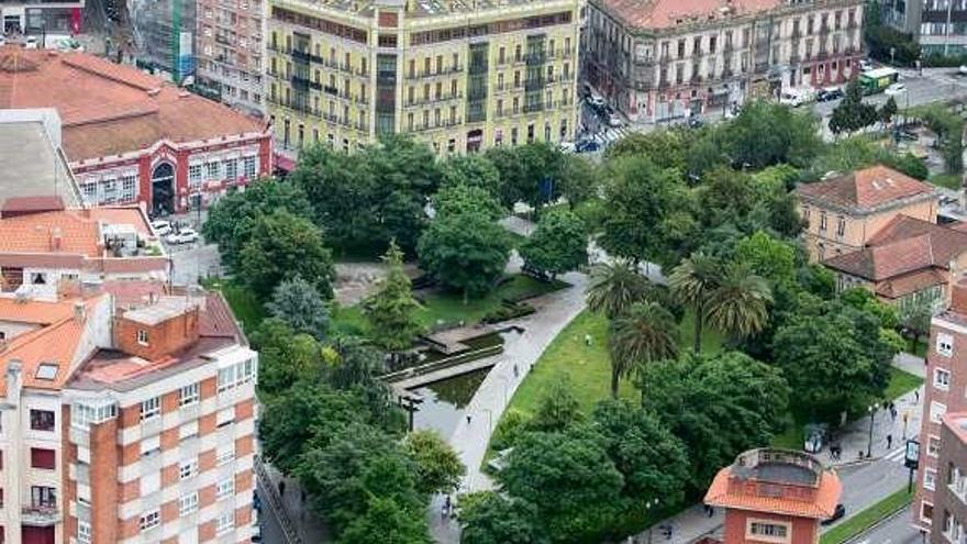 La plaza de Europa y su entorno.