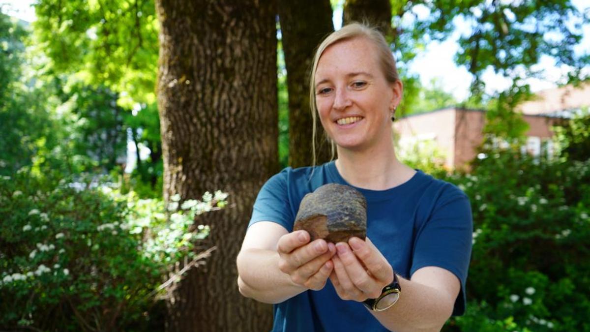 Annique van der Boon utiliza rocas y fósiles antiguos para estudiar el campo magnético.