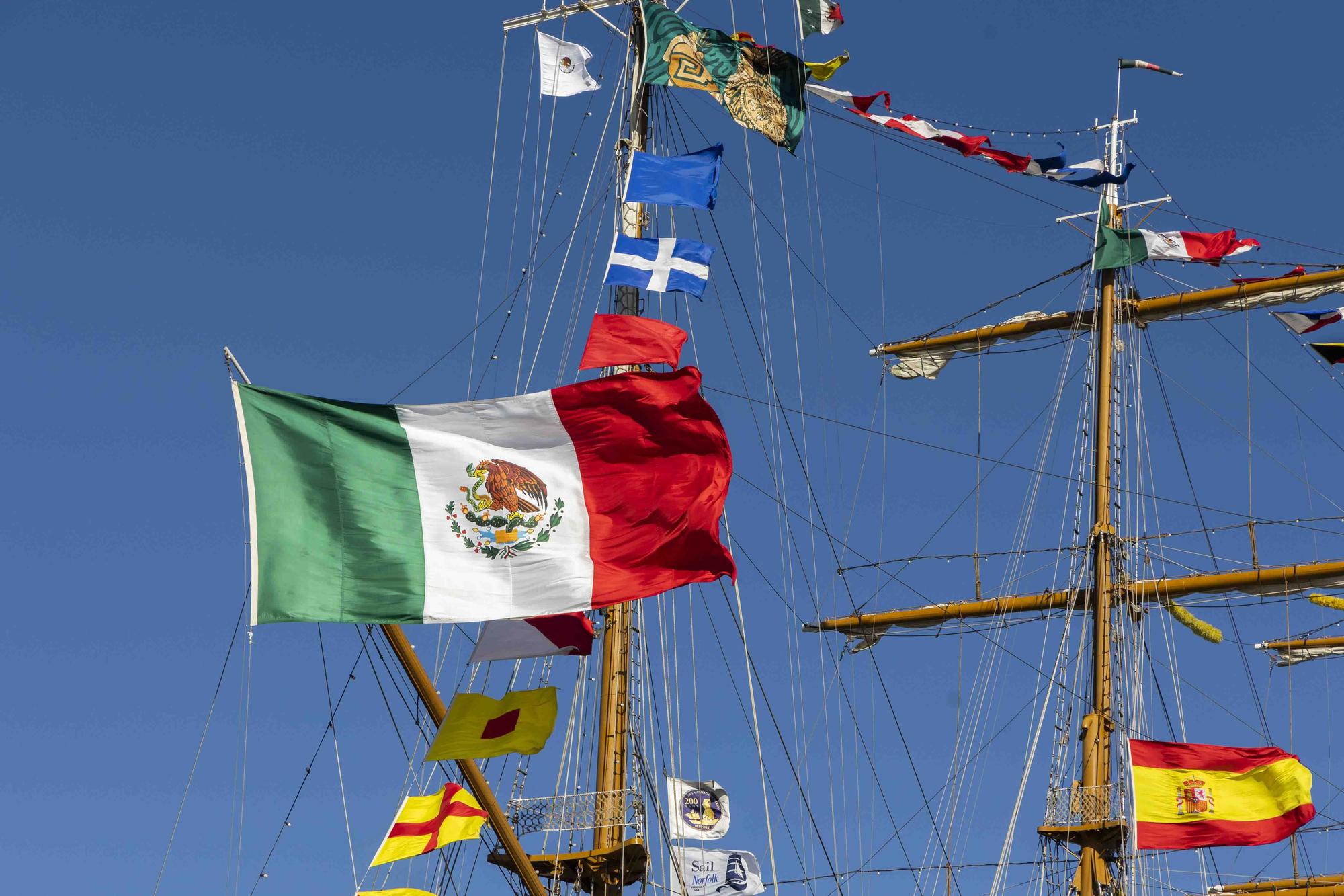 Así es el buque de la armada mexicana atracado en La Marina