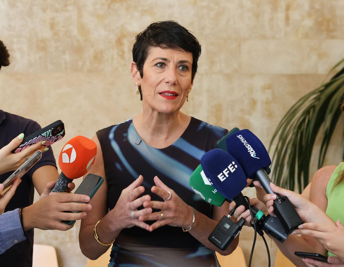 La ministra de Inclusión, Seguridad Social y Migraciones, Elma Saiz, el pasado mes de julio.