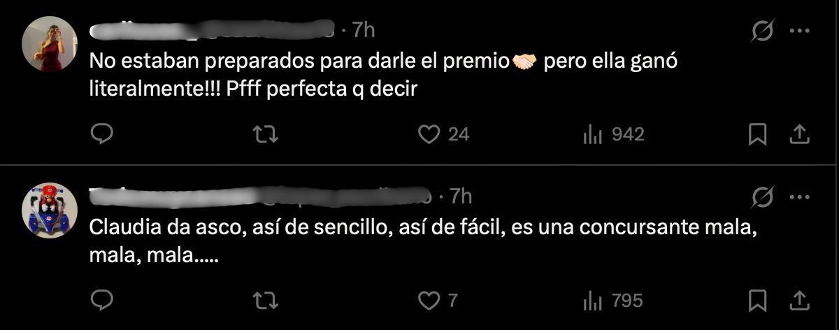 La dualidad de opiniones respecto a Claudia Chacón en 'Supervivientes'