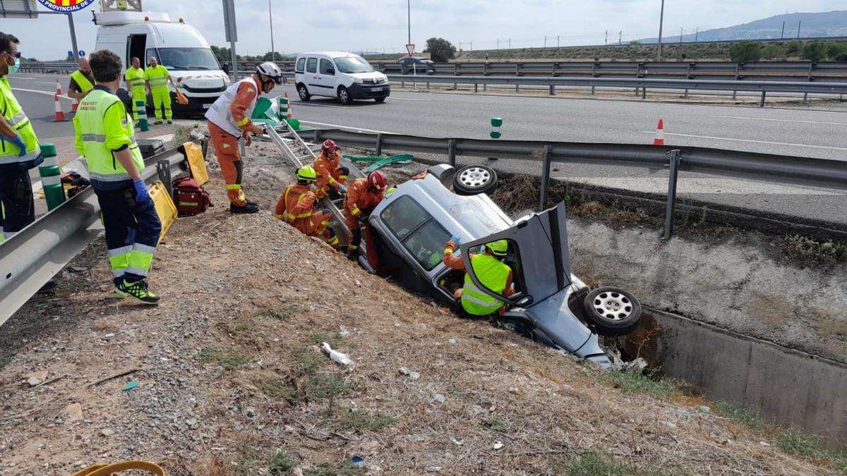 Accidente en la A-3 a la altura de Chiva