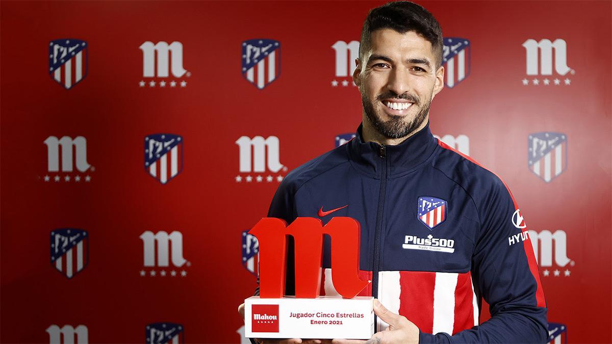 Luis Suárez elegido 'Jugador Cinco Estrellas' del mes de enero