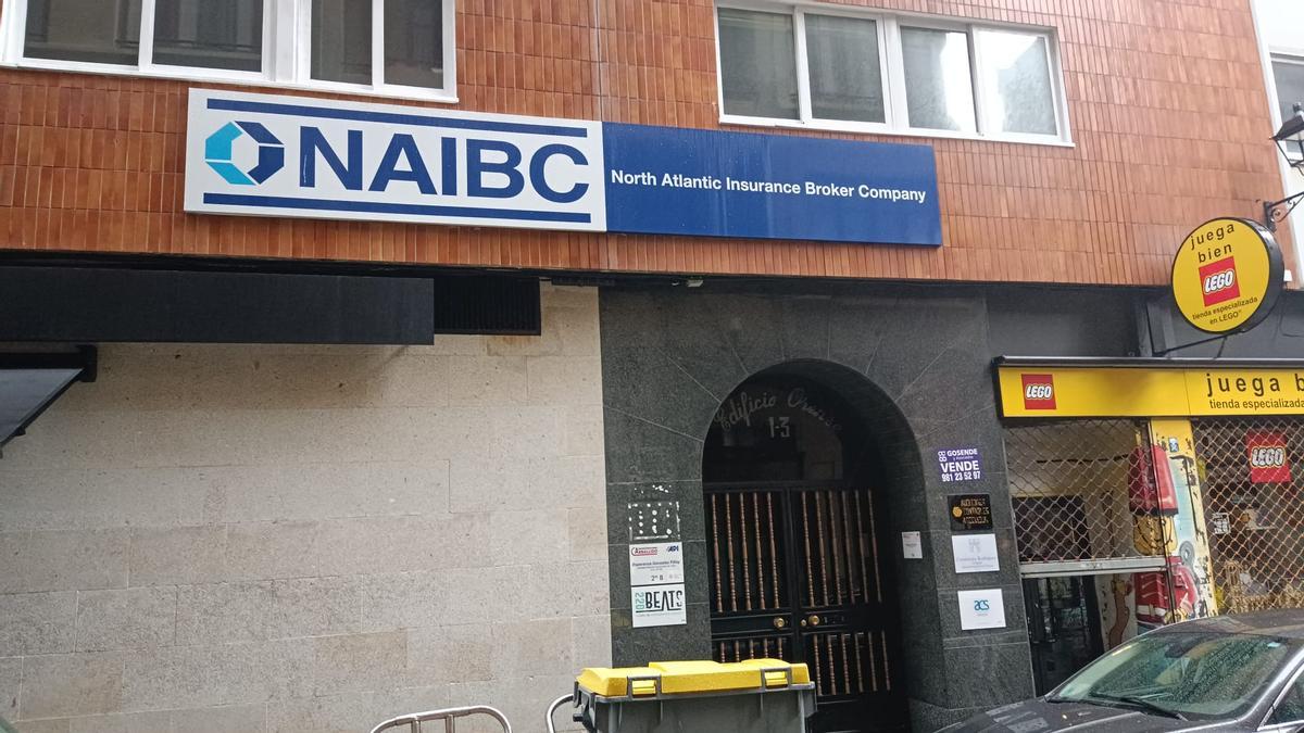Antigua oficina de NAIBC (Herrero Brigantina) en La Coruña.