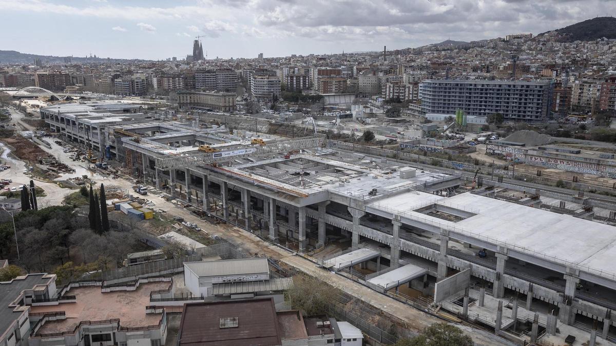 La estación de la Sagrera, será el edificio más largo de Barcelona (casi 1 km)