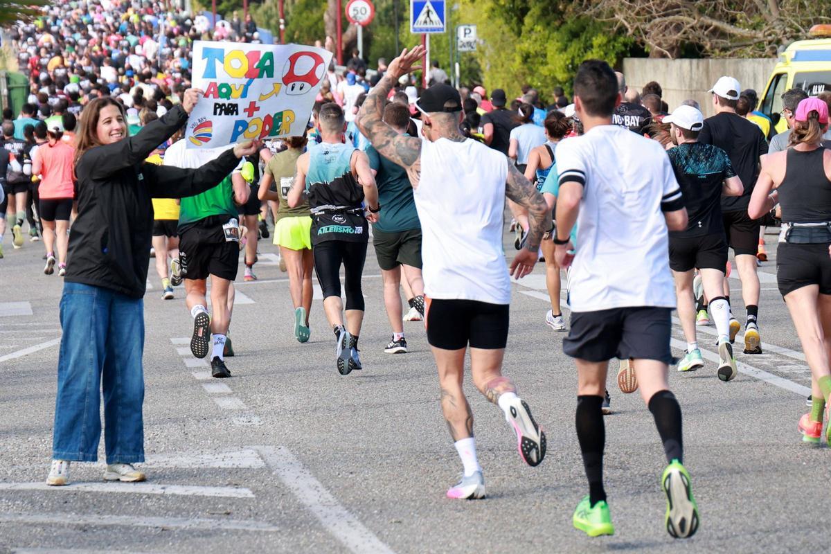 Ánimos a los corredores.