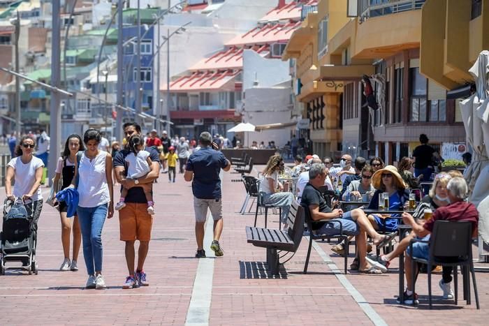 El primer sábado de la fase 1 en Las Canteras