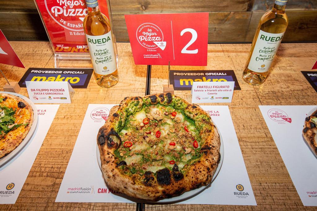 El premio especial por buena combinación de sabores es para la pizza napolitana de Frateli Figurato