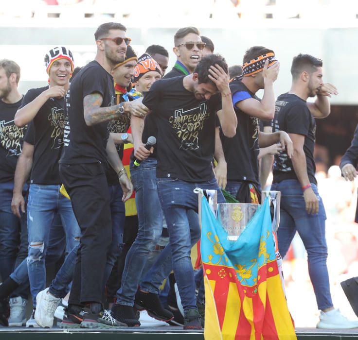 Celebración del Valencia CF campeón de Copa