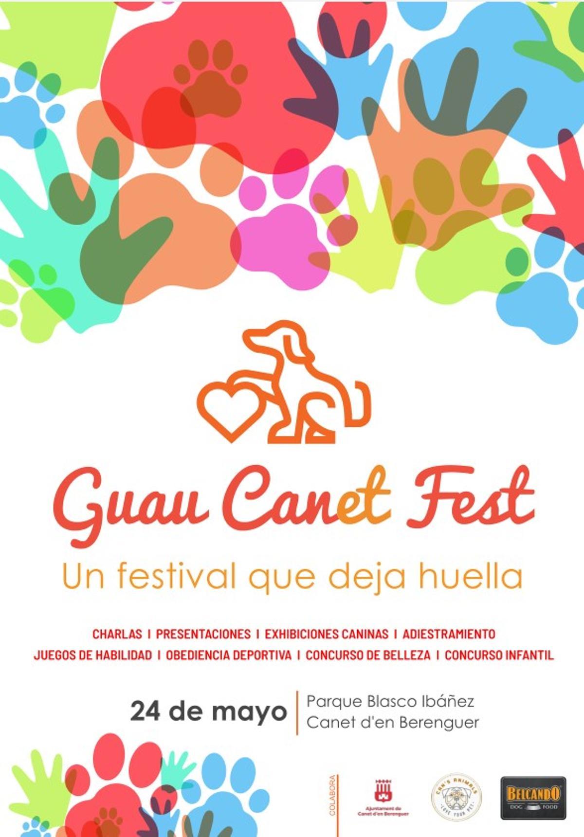 Cartel anunciador del Guau Canet.