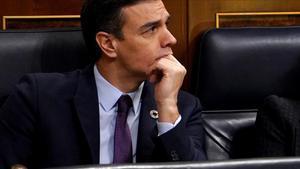 Pedro Sánchez, en una reciente comparecencia parlamentaria.