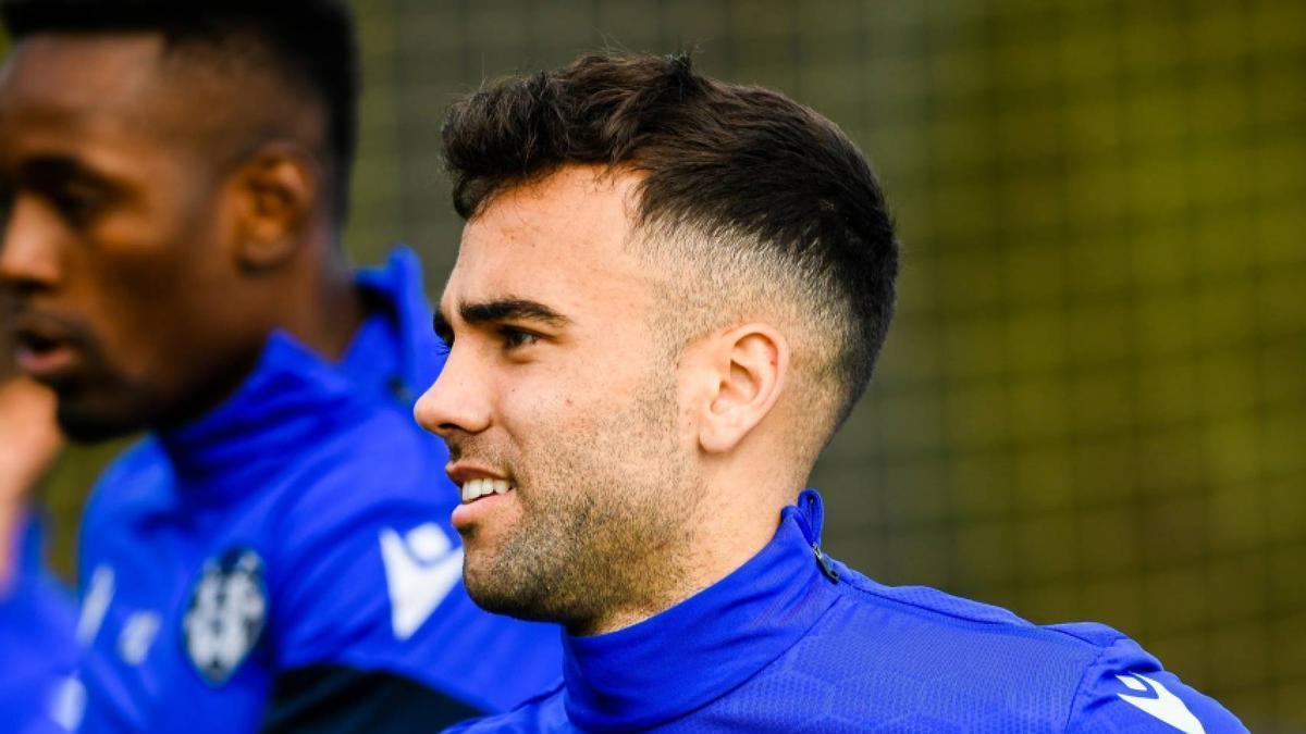 Rober Ibáñez, durante un entrenamiento.